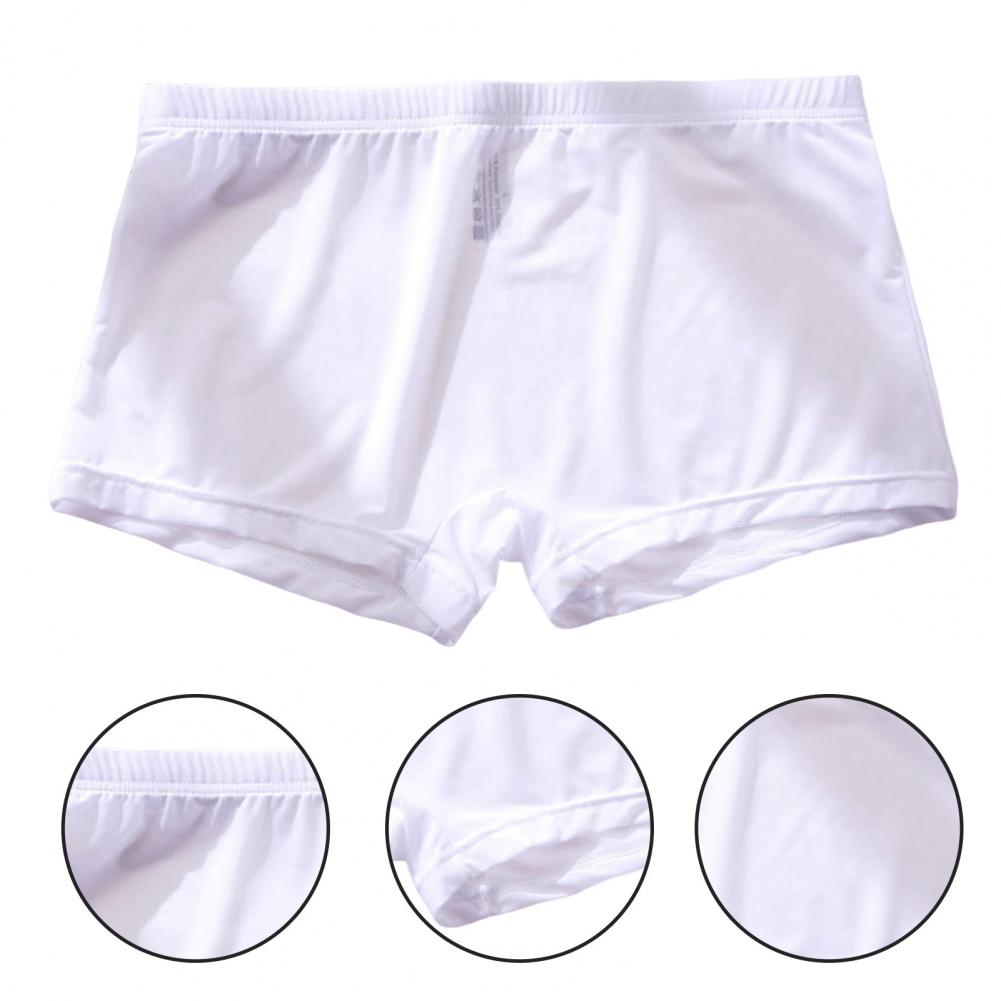 Title 6, Men Boxers Breathable Elastic Solid Color Low W...