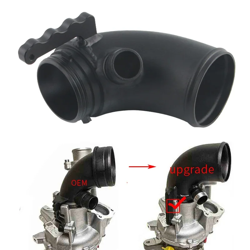 Tubo de admisión Turbo negro para Golf, Audi y León