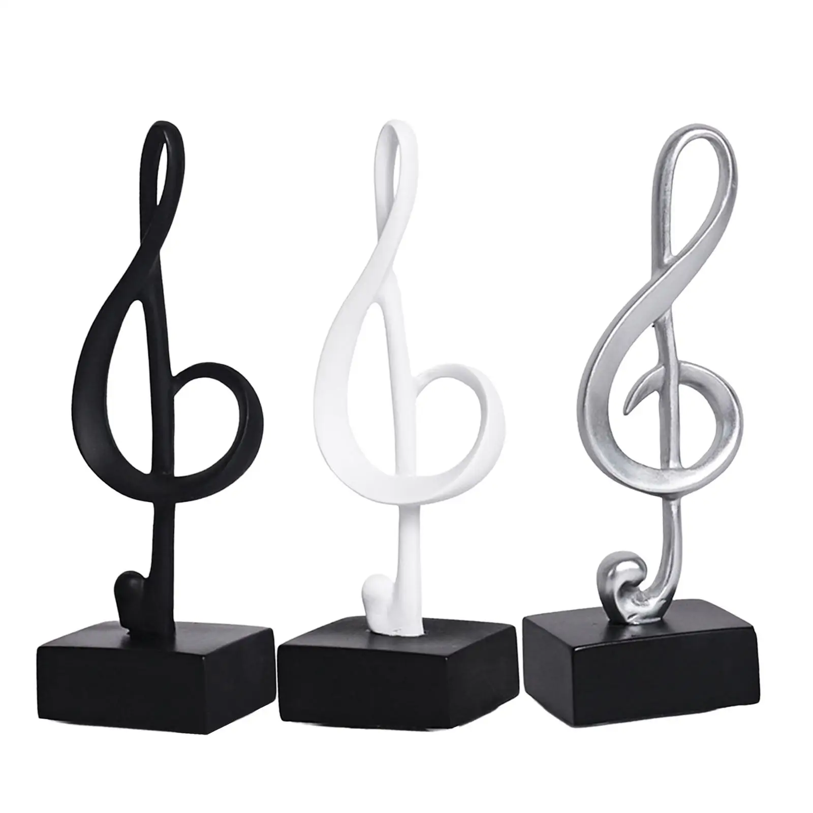 Creative music note figure resin statue sculpture artwork for living room office