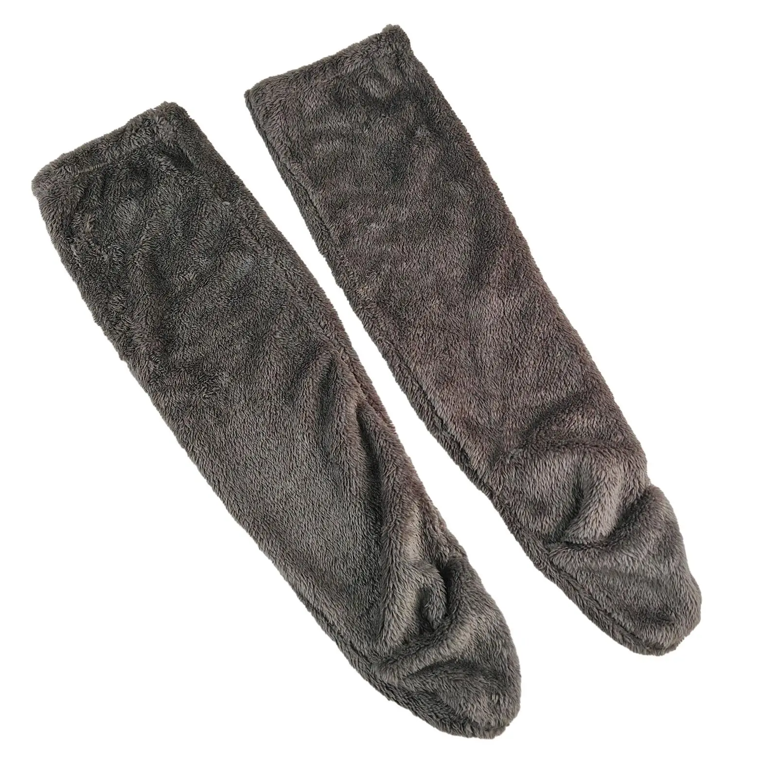 Plush Leg Warmer Winter Soft Long Tube Stockings Fuzzy Socks Sleeping Socks Warm Thick Womens Knee High Socks for Dorm Bedroom