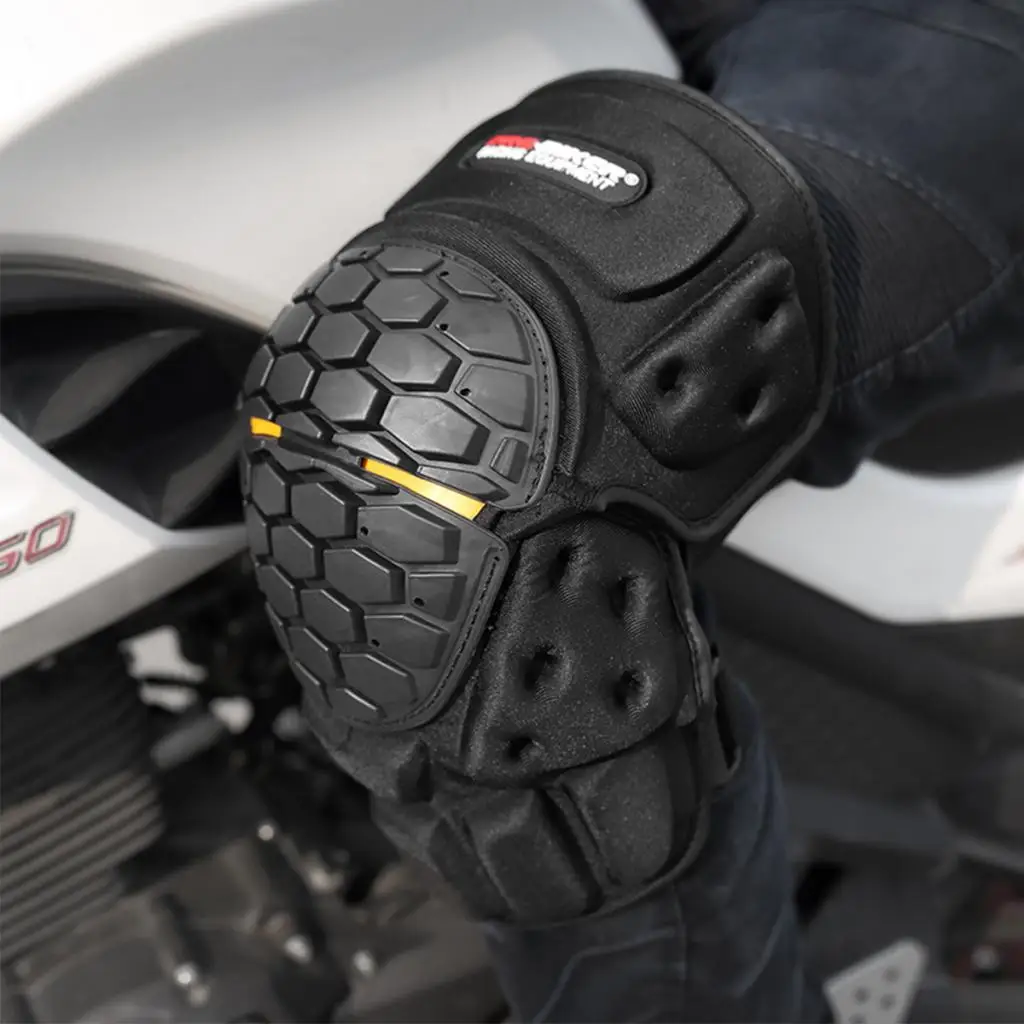 Adjustable Motorcross Knee Pad Protector/Antislip Knee Shin Guard Kit Crashproof