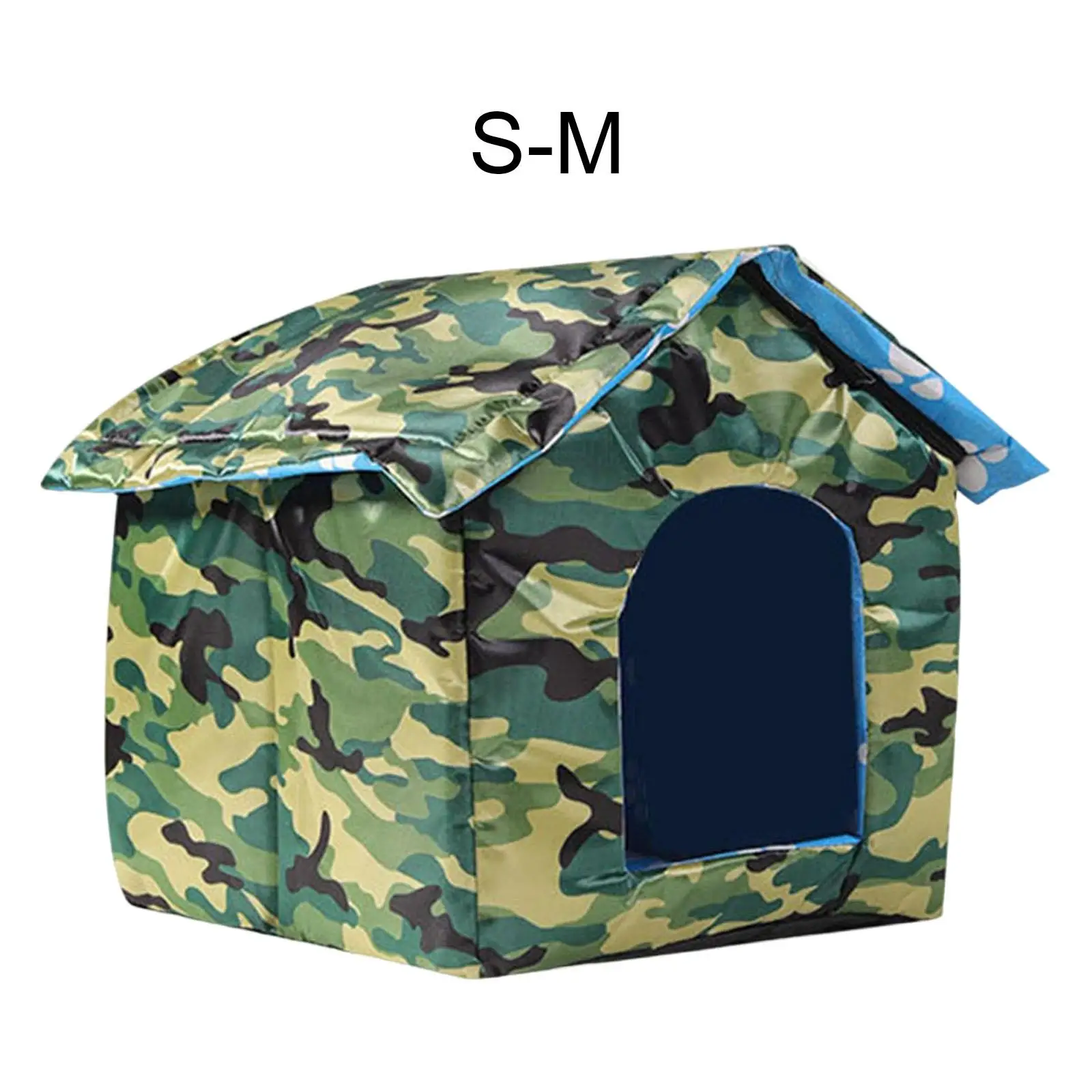 Stray Cats Shelter Pet House Outside with Removable Roof Puppy Kitten Cave
