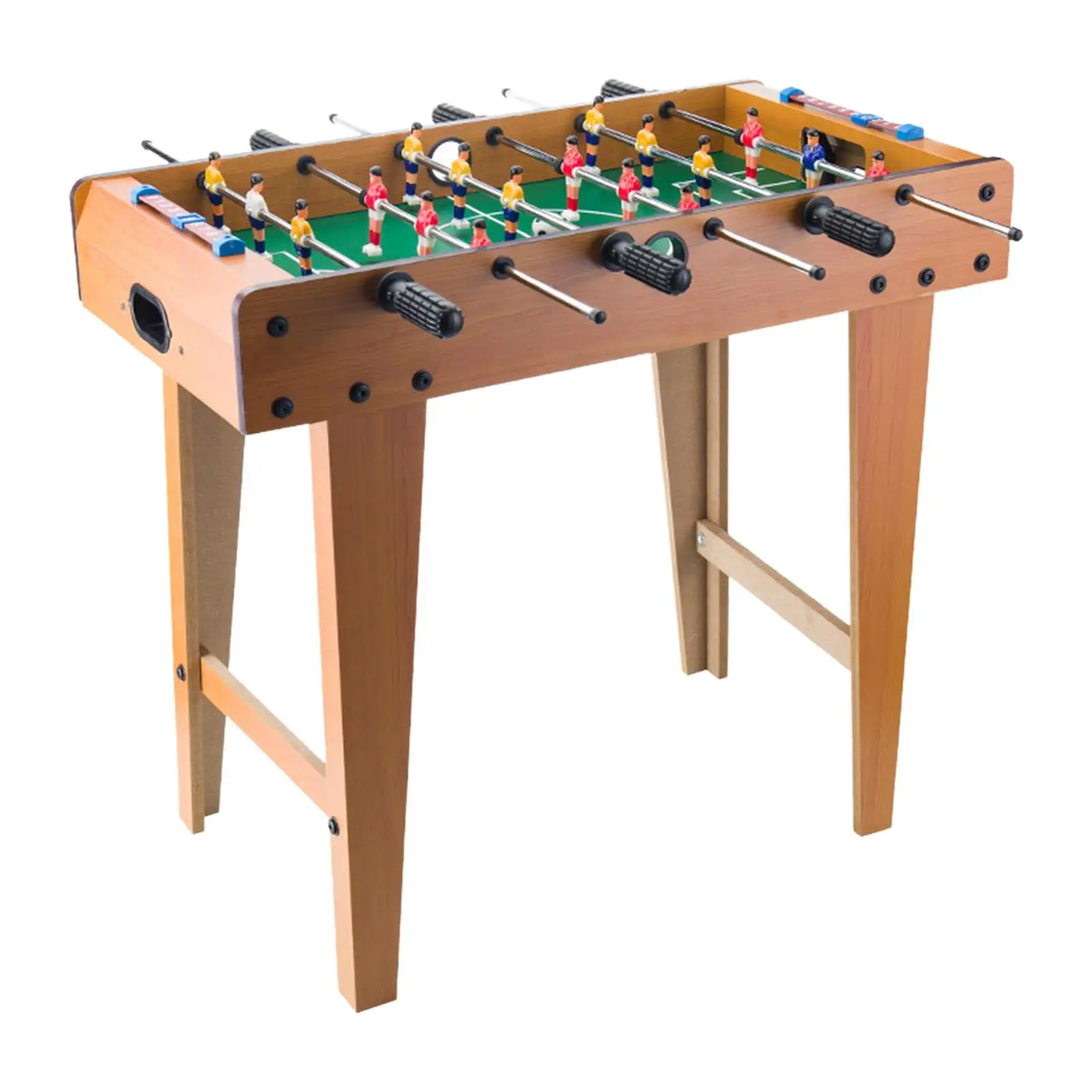Wood Foosball Table Interactive Toy Tabletop Football Soccer Game Play Table Top Football Table for Outdoor Party