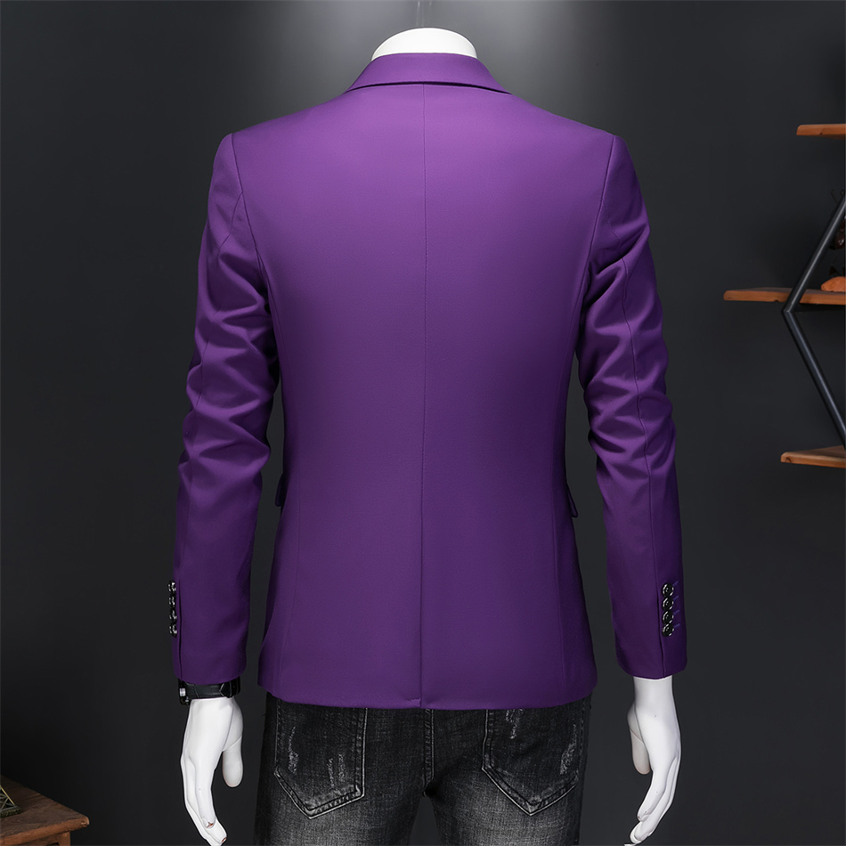 High Quality Business Slim Fit Single Buttons Suits Jacket Men Slim Fit Casual Fashion Wedding Groom Tuxedo Blazer Coats 6XL-M