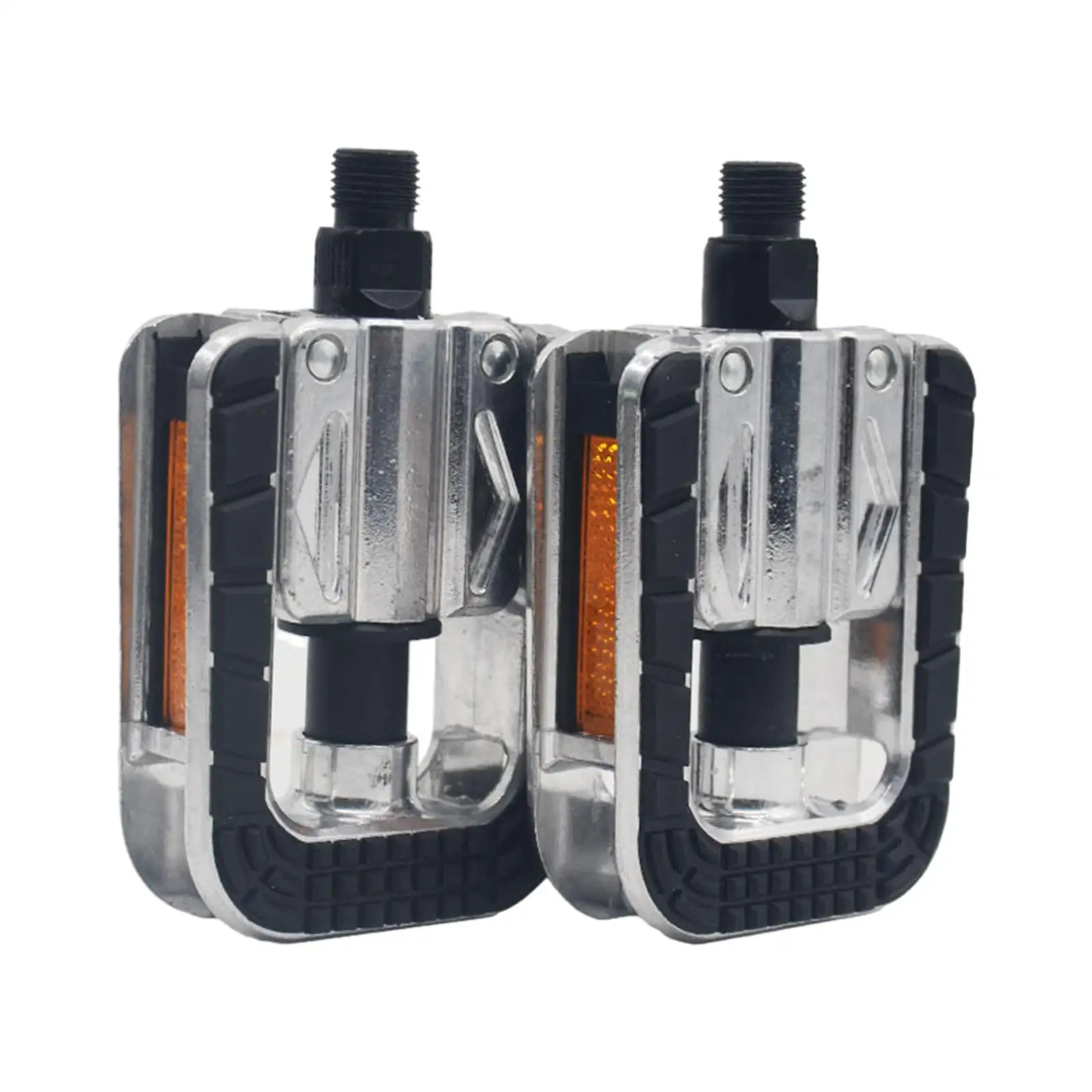 2Pcs Mountain Bike Pedals with Anti Skid Nails Portable Wide Flat Pedals