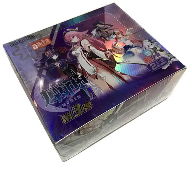 Genshin Impact Collection Cards Box, Edição Deluxe, Rara