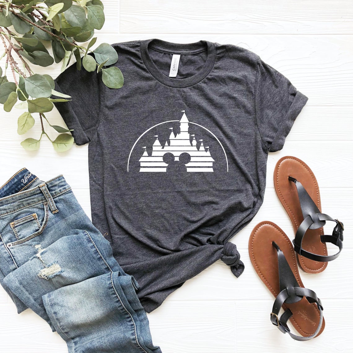 2026 Magic Kingdom T-Shirt „Home Castle Graphic Tee“ – „Best Day Ever“-T-Shirt mit Mauskopf-Motiv, niedliches Y2K-Design, passende Oberteile für Familienurlaub – Detail 5