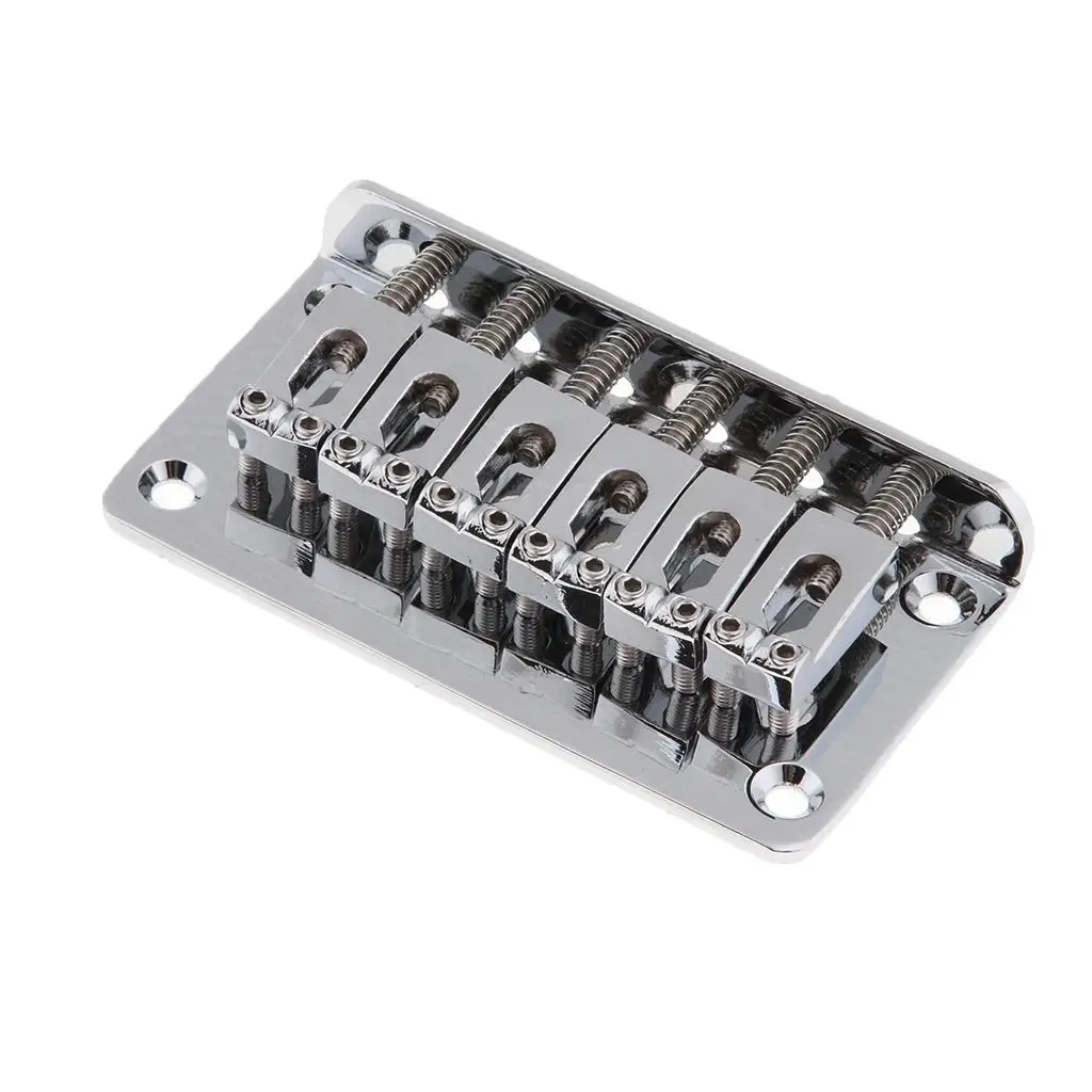  Fixed Bridge Set with Wrench Lock Nut Screws for  Electric Guitar Parts