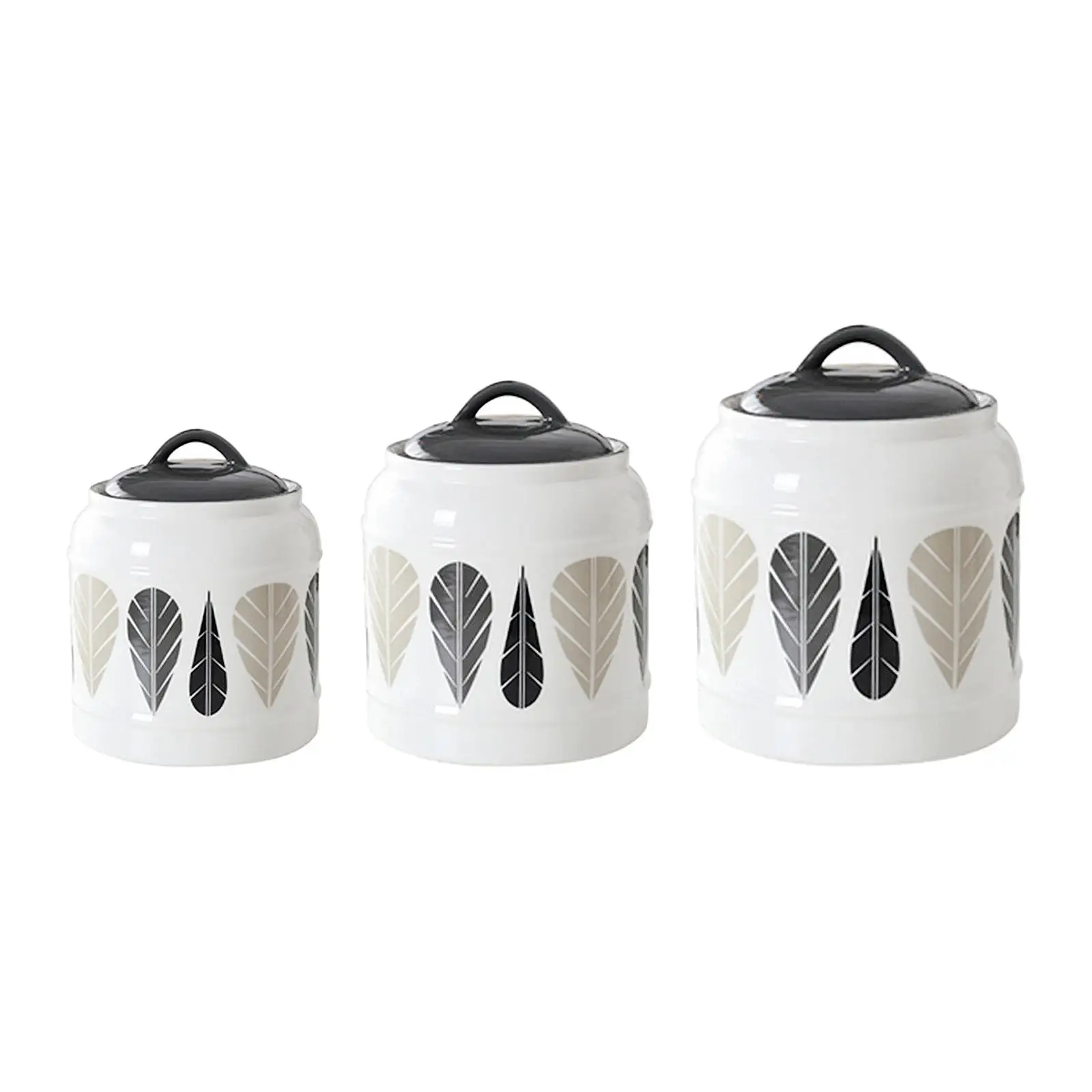 Ceramic Jar with Lid Pet Treat Storage Container for Grain Flour Sugar
