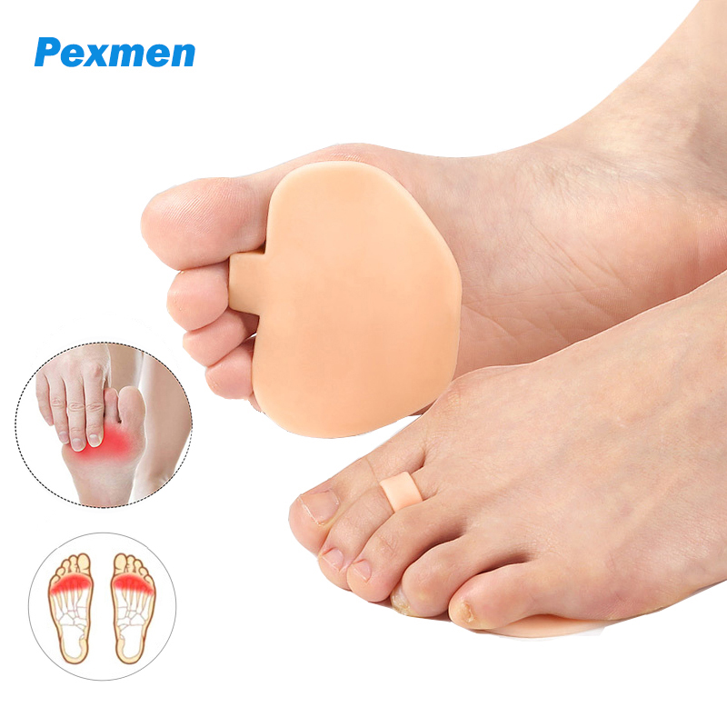 Best of Pexmen 2Pcs Soft Gel Forefoot Pad Ball Of Foot Cushions Metatarsal Pads Shoes Insole For Pain Relief Foot Care Protector Reviews & Tips