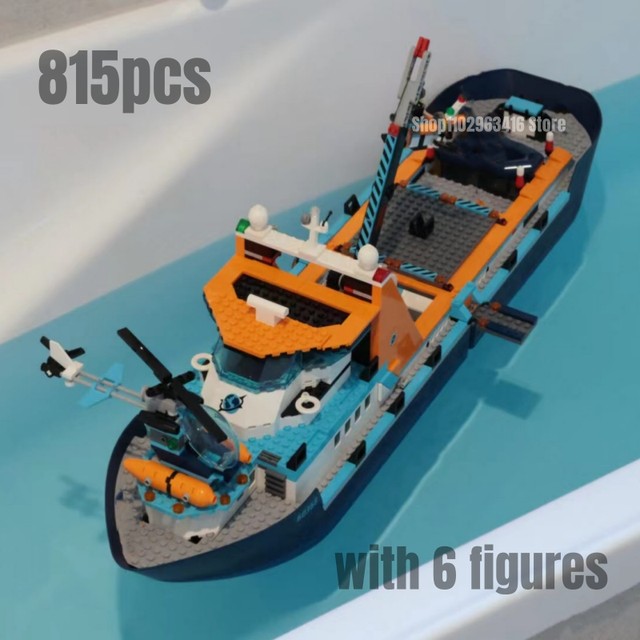 Arctic Explorer Ship Compatible 60368 City Building Block Toys for Boys  Girls Floatable Boat Bricks ROV Sub Constructor Gifts - AliExpress