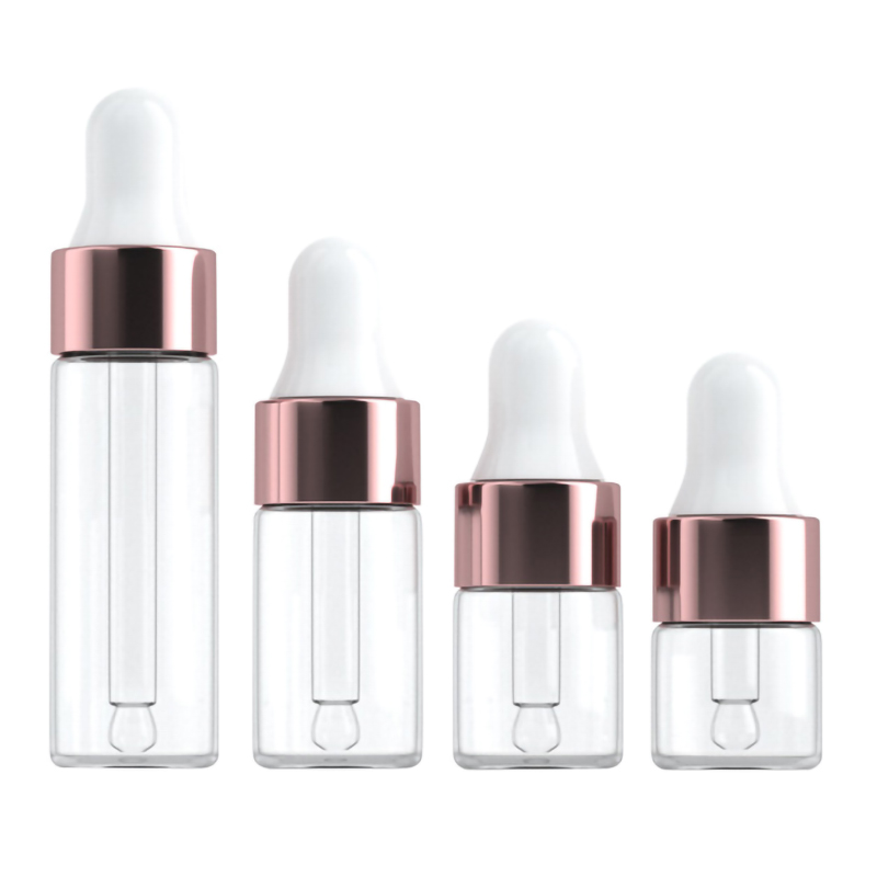 Best of 10 / 50 / 100pcs Mini Dropper Bottles Glass Empty Essential Oil Aromatherapy Bottles Rose Gold Cap Pipettes Bottles 1ml 2ml 3ml 5ml Reviews & Tips