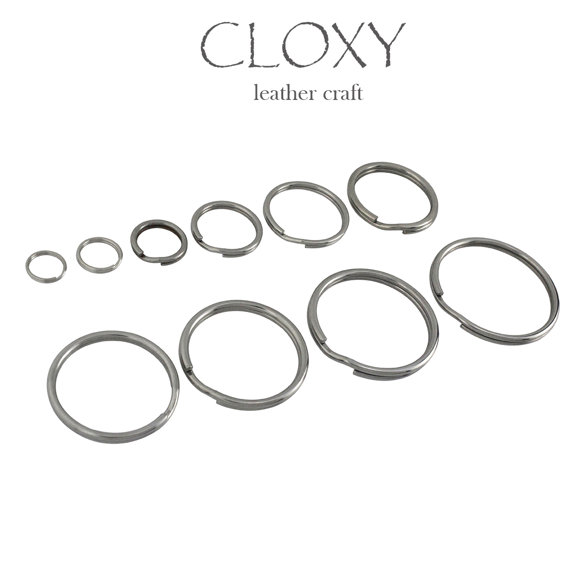 5 Stück Metall-Sprengringe, runder Draht, Doppelschlaufen-Schlüsselanhänger, Edelstahl-Schlüsselanhänger, Schmuckzubehör, DIY-Hardware-Zubehör – Detail 8