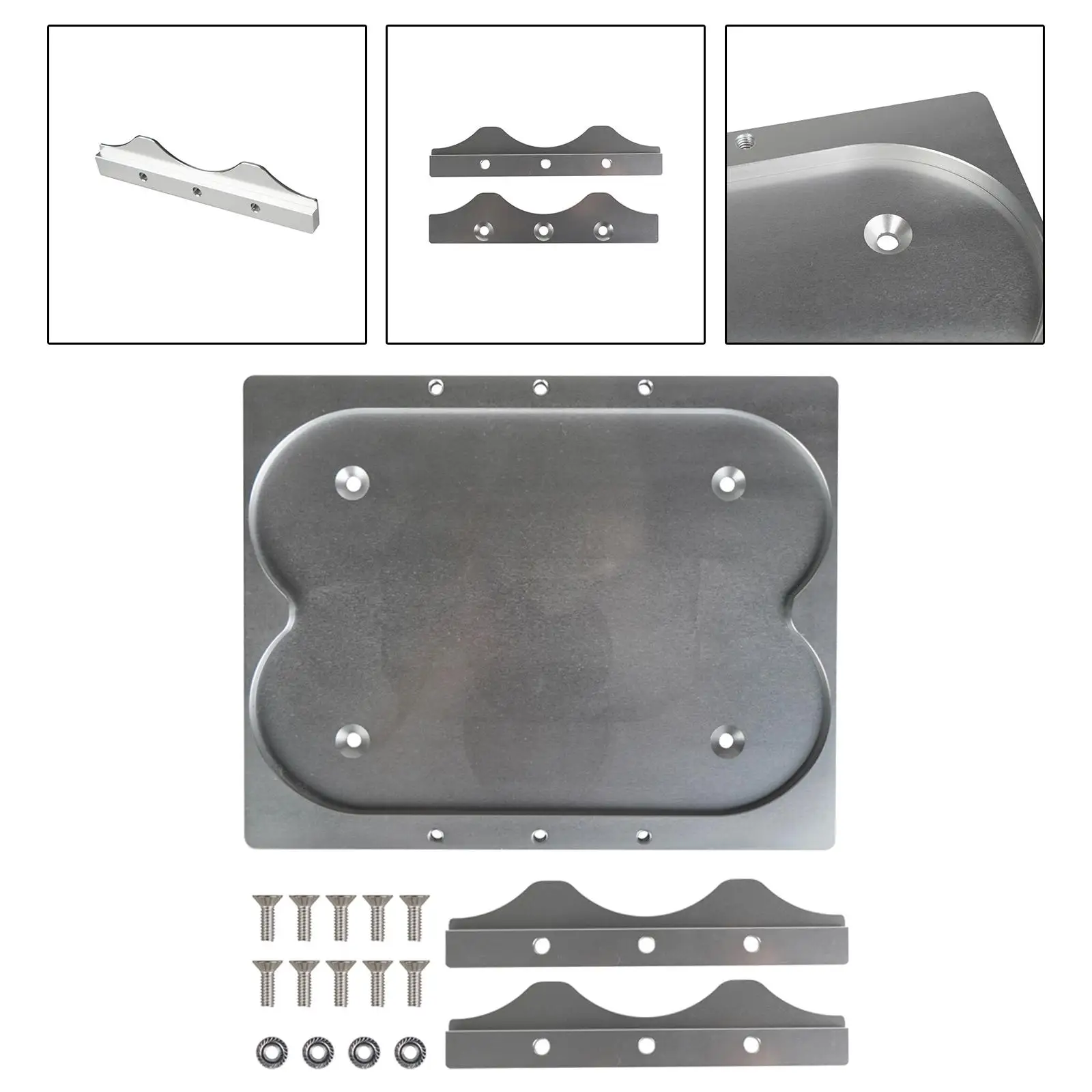 Battery Tray Replacement, Battery Pallet, Battery Hold Down Bracket Clamps Kit