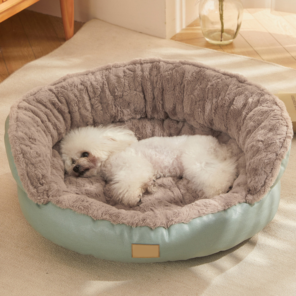 Title 3, Soft Plush Pet Bed Round Cat Bed Mat Pet Mattre...