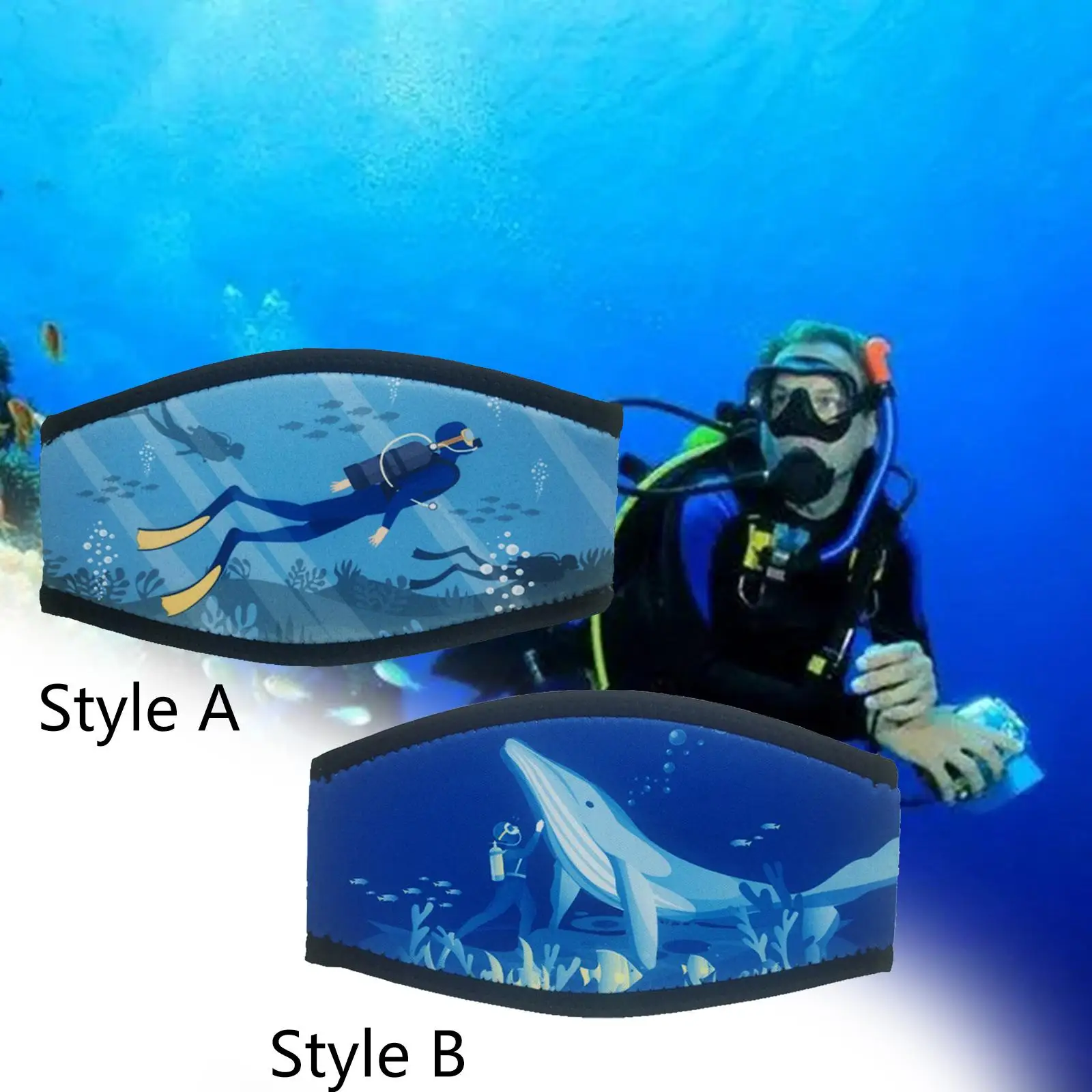 Diving Mask Strap Cover Comfortable Protection Soft for Snorkeling