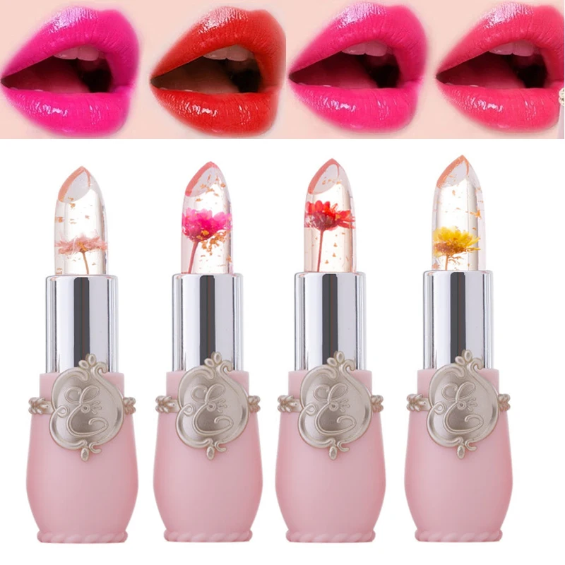 Best of Crystal Jelly Lip Balm Lipstick Flower Temperature Color Changing Lip Balm Gloss Transparent Long Lasting Moisturizer Makeup HOT Reviews & Tips