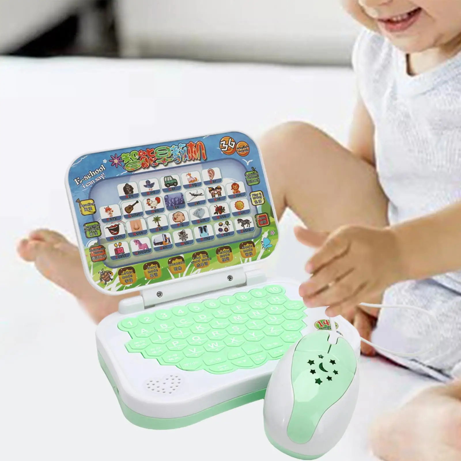 Handheld Language Learning Machine Activities Early Education Study Game Kids Laptop Toy for Kids Girls Boys Bithday Gifts