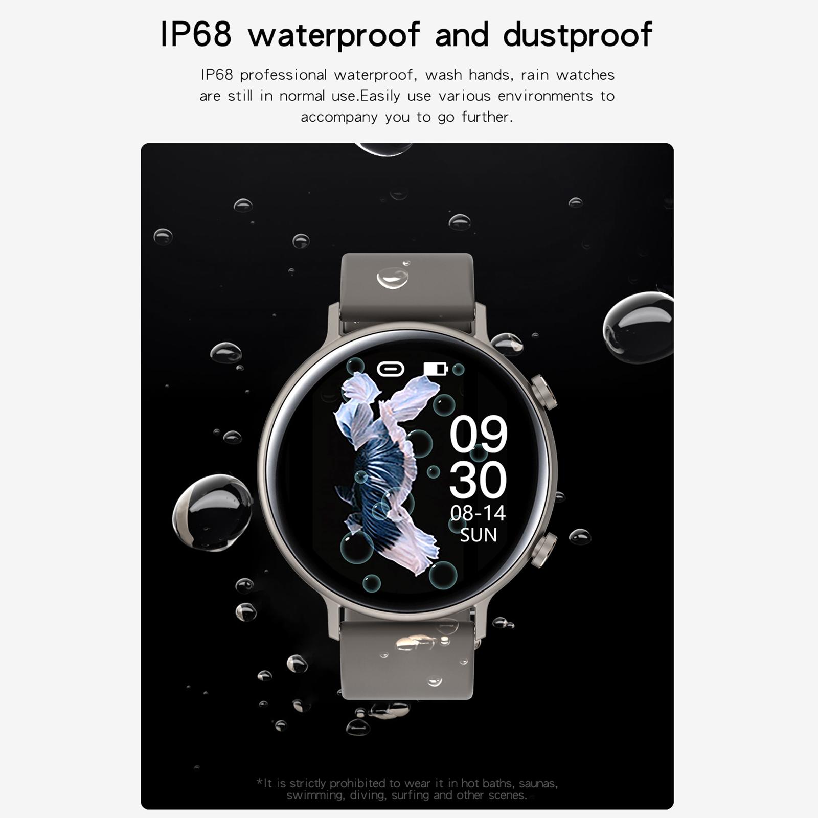 GW33PRO Adults Smart Watch Blood Oxygen Detection Step Counter Smart Reminder Stopwatch Waterproof Wristbands for Android IOS