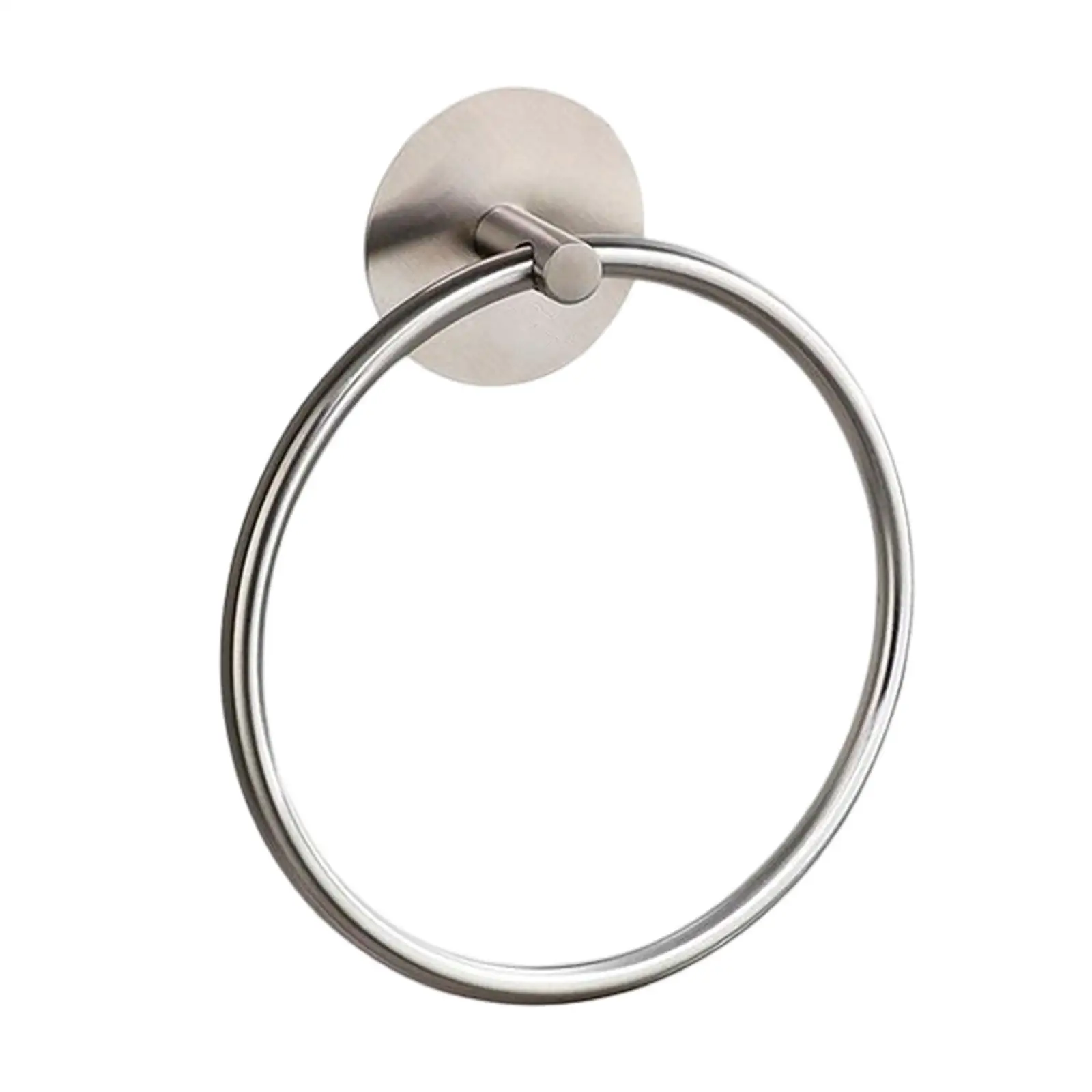 Simple Towel Ring Towel Holder Wall Mounted Stainless Steel Rack Hanger Storage Bath Round Circle for Hotel Kitchen Accessories