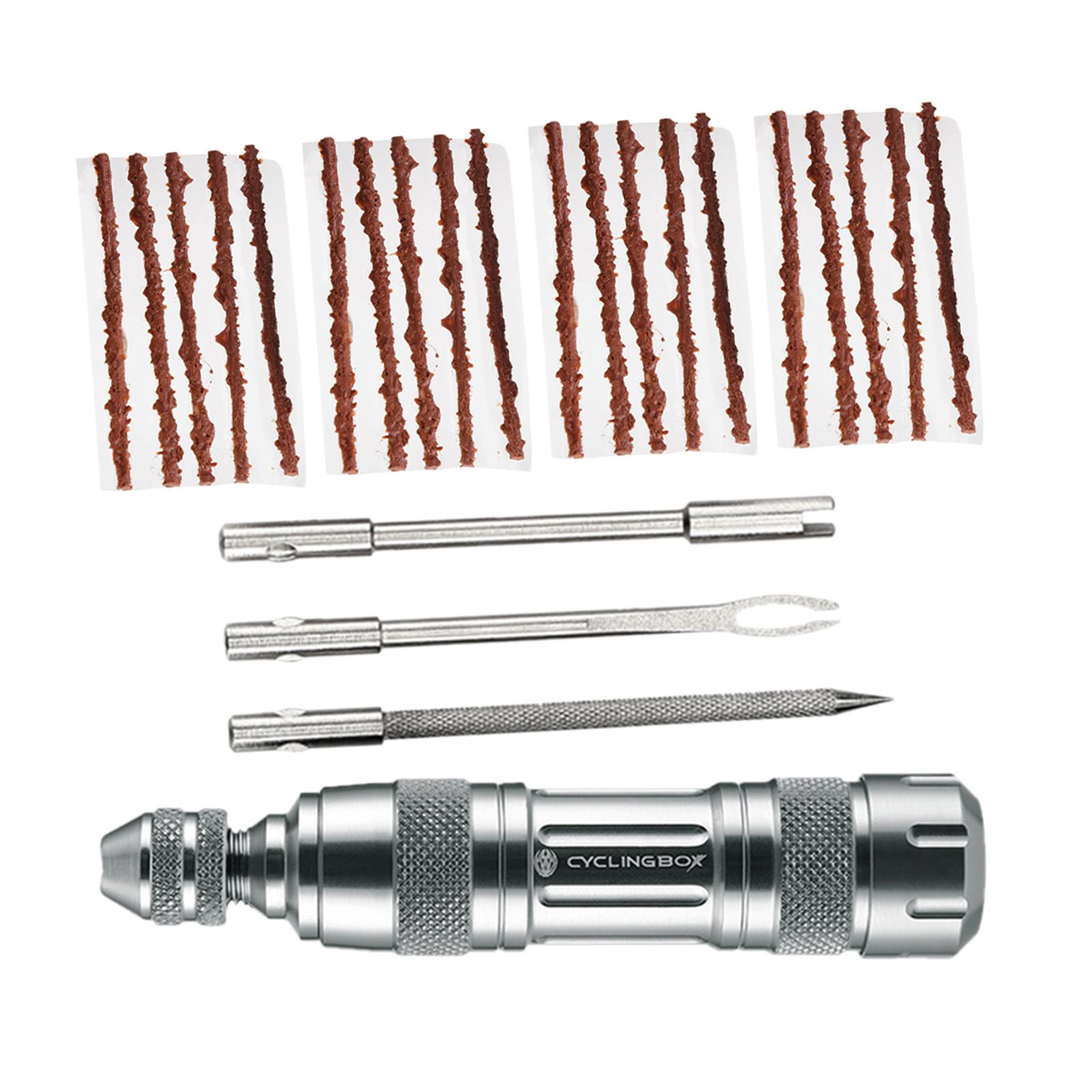 Tubeless Puncture Tire Repair Kit Emergency Car Truck Motorcycle Tyre Strips