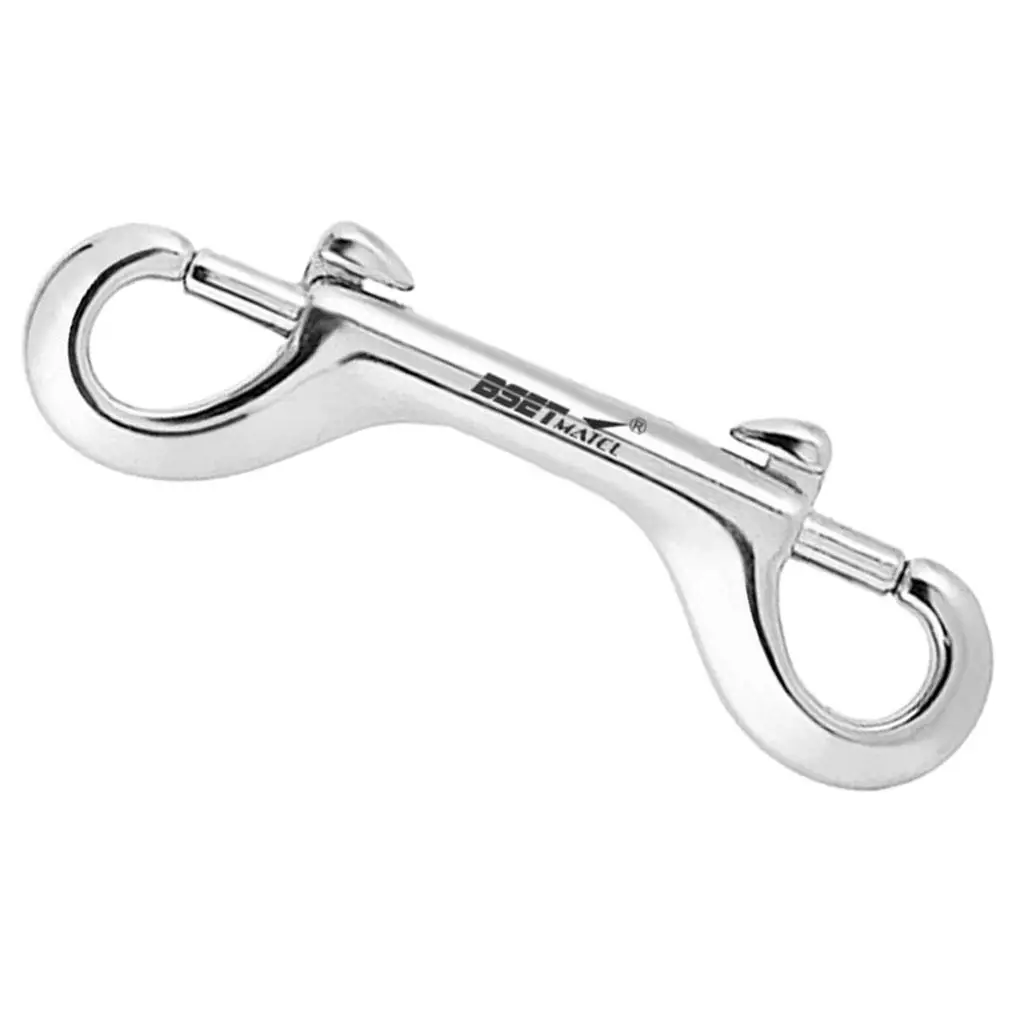 3.94inch StainlessSteel Dual Ended   Snap Hook Diving Accs