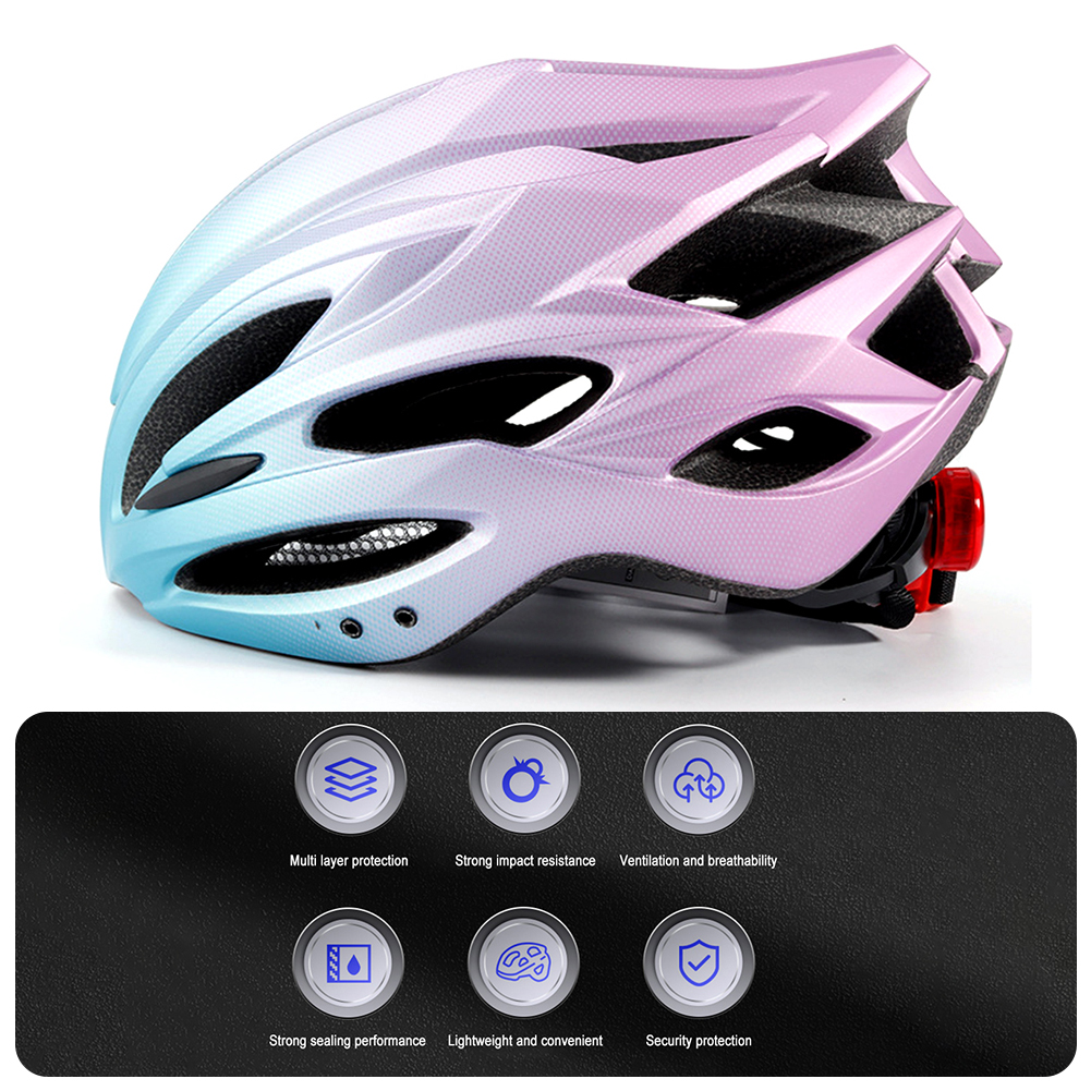 Schwarz/Farbverlaufs-Reithelme für Erwachsene, Multisport, verstellbare Fahrradhelme für Longboard-Fahrräder – Detail 4