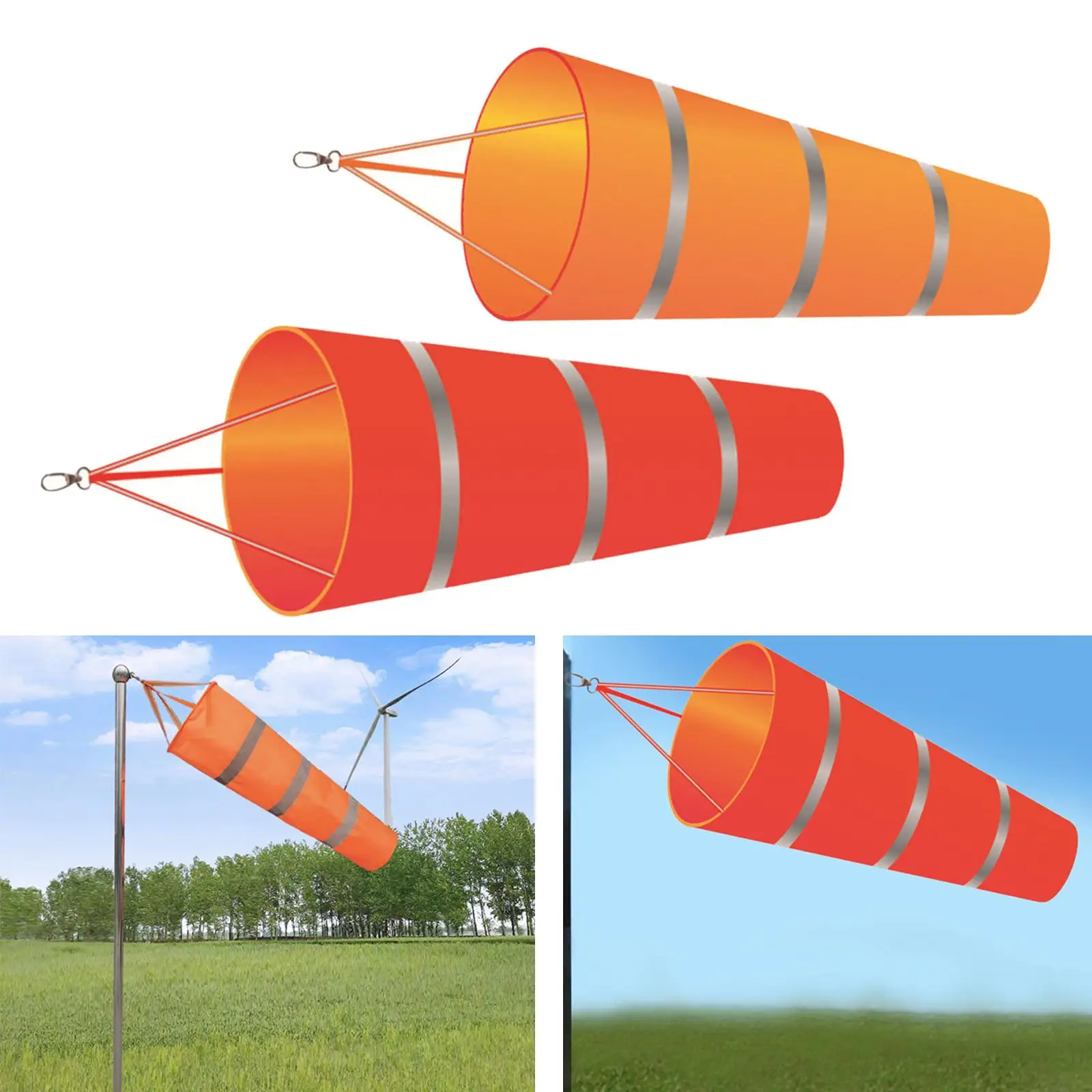 60cm windzak windmeting reflecterende riem waterdichte windzak voor windrichting