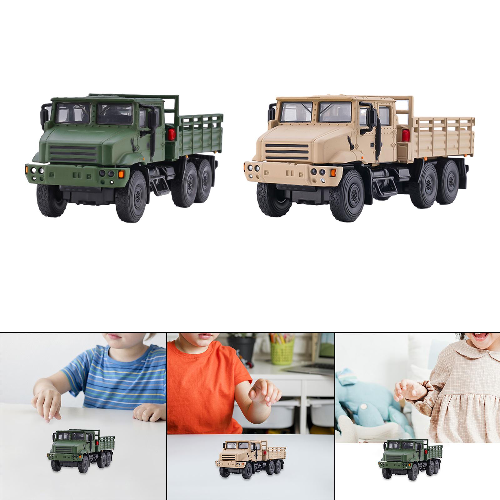 Diecast Car 6 Wheel Alloy Sand Table Ornament Simulation Simulation 1/64 Car Model Model for Children Kids Adults Boy Girl Decor