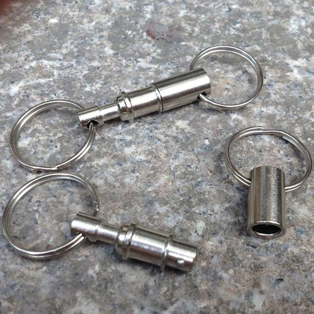 Portachiavi A Sgancio Rapido In Argento - Set Di 4 Con Doppia Molla, Ideale Per Chiavi, Borse E Zaini - Foto 6