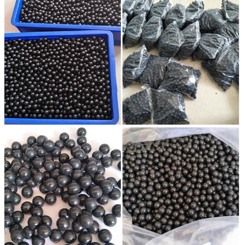 Vibrierender Bildschirm elastische Kugel 2mm-60mm Vergnügung spark Spielzeug Blase Pistole solide industrielle hohe elastische verschleiß feste Gummi kugel – Detail 3
