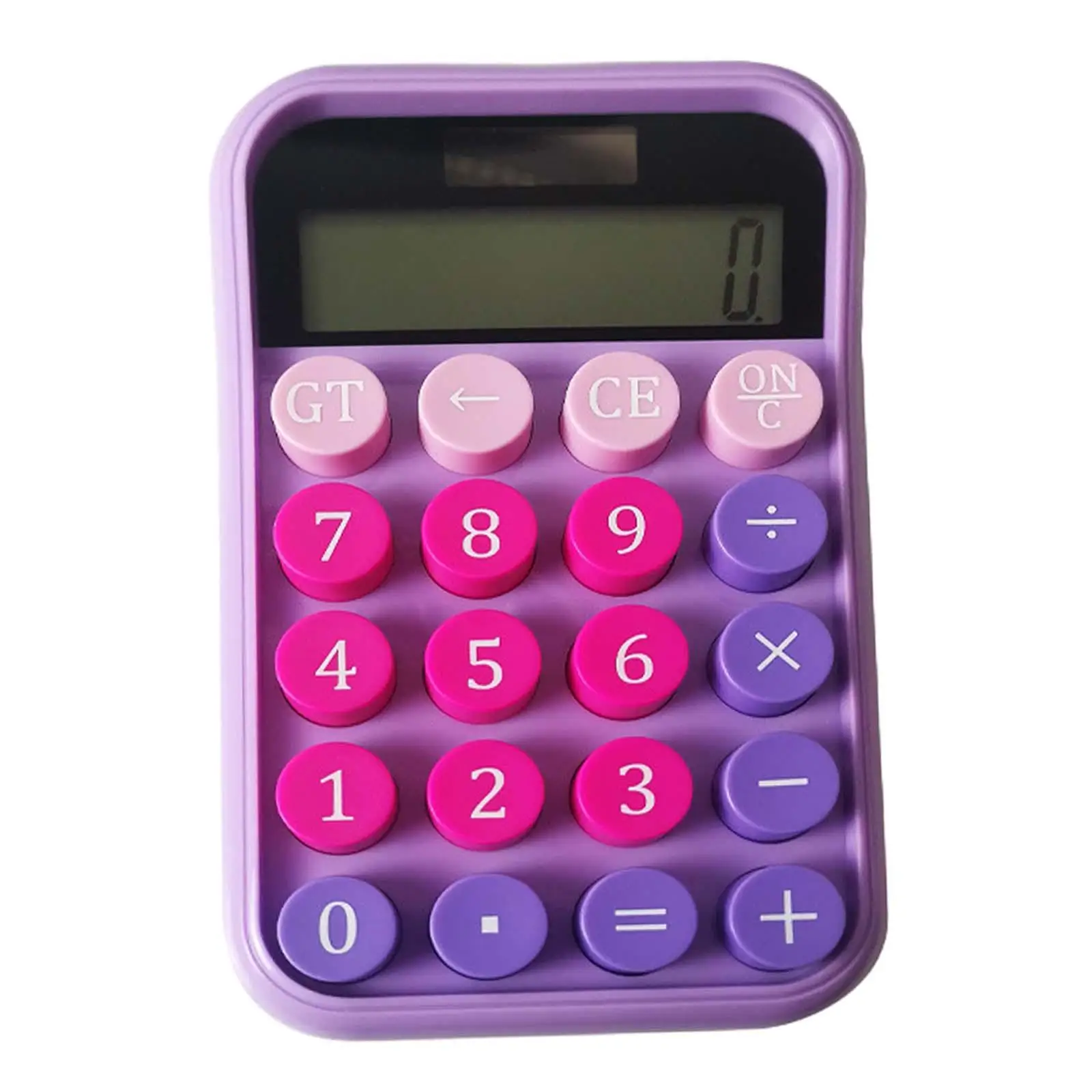 Cute Calculator Easy to Use Standard Function Solar Powered Calculator Mechanical Desktop Calculator for Office Home Kids School