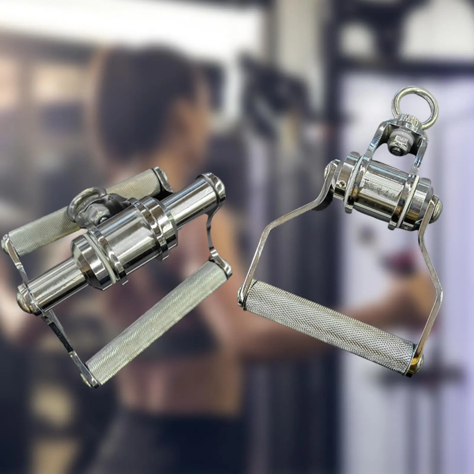 Pull Down Cable Machine Handle Attachment Row Handle LAT Pulldown Attachment Heavy Duty Accessories for Home Gym Weight Workout