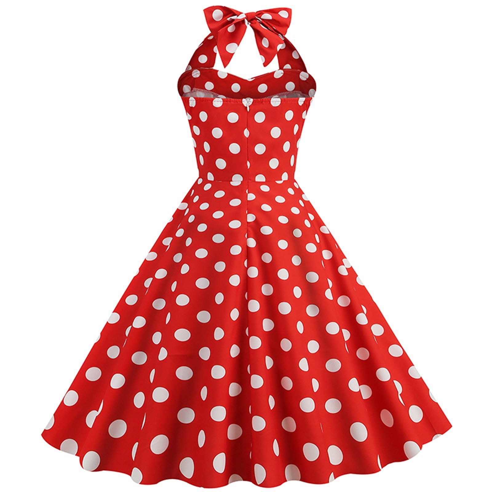 Halter Bownot, vestido rockabilly, vestidos de baile retrô, anos 50, anos 60