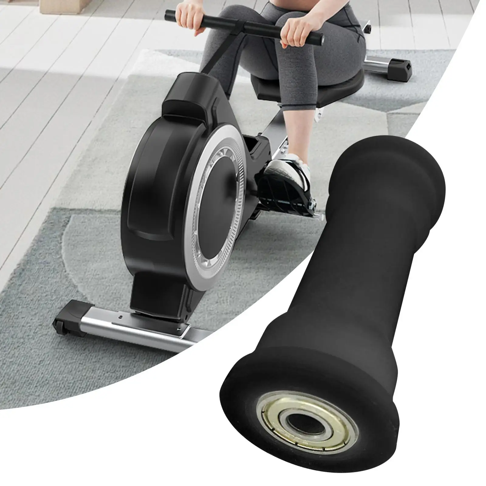Rowing Machine Bearing Wheel Smooth Rowing Machine Roller Seat Cushion Pulley Replace for Gym Household Sports Pulley Fitness