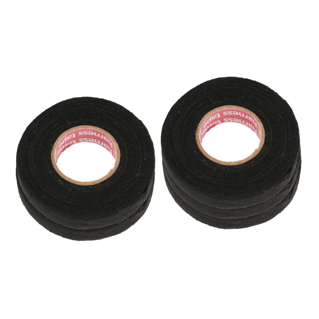 5X Cloth Adhesive Fabric Weft Tapes Wiring Harness High Temp For Looms Cars