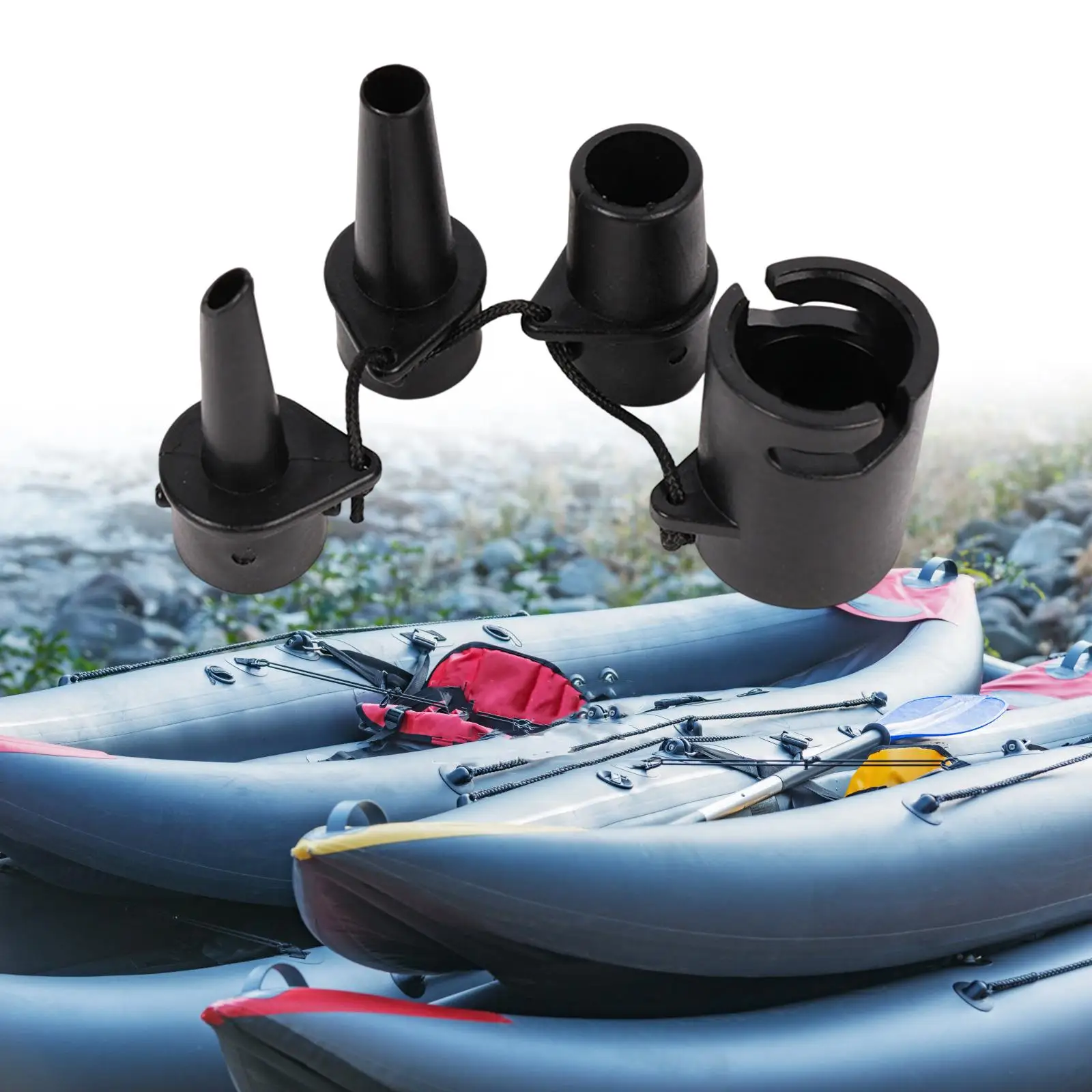 Valve Adapter Portable Kayak Inflatable Pump Adapter Air Valve Attachment for Dinghy Inflatable Kayak Rubber Boats Boat