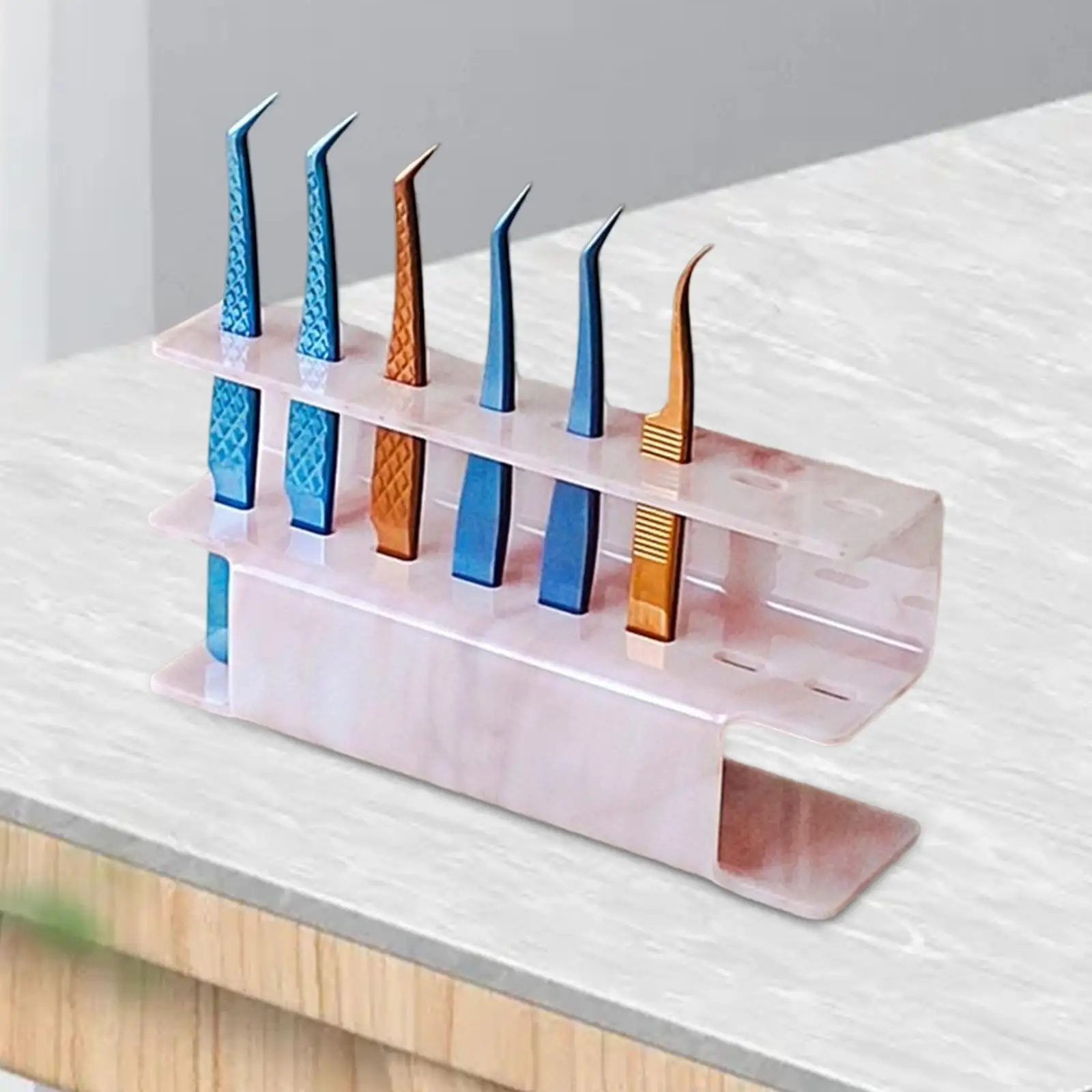8 Holes Display Stand Make up Supplies Stand Shelf Display Stand Holder Organizer for Home