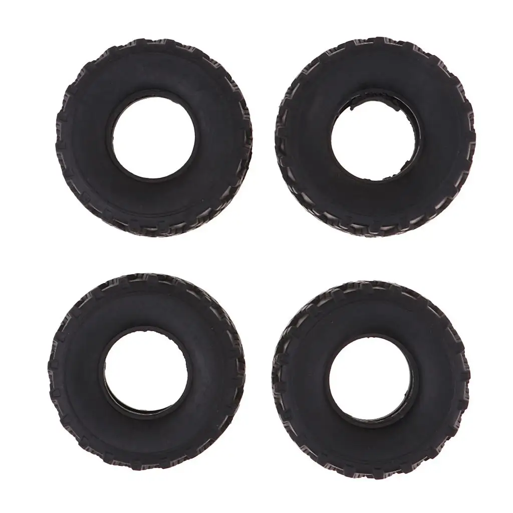 4pcs Rubber Tires for WPL C14 C-14K C24 C-24K 1/16 Truck Crawler