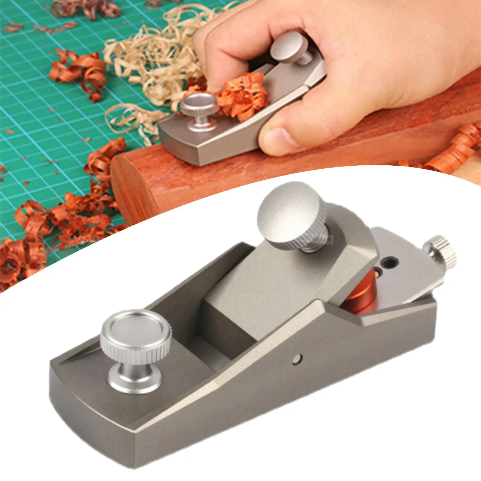 Portable hand Planer Adjustable Flat Bottom Woodworking planer Planing Surface Smoothing Trimming Projects