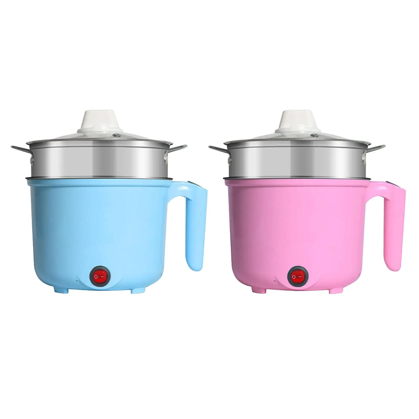Electric Hot Pot with Steamer Multifunctional Cooker Anti Scalding Handle 220V Cooker for Household