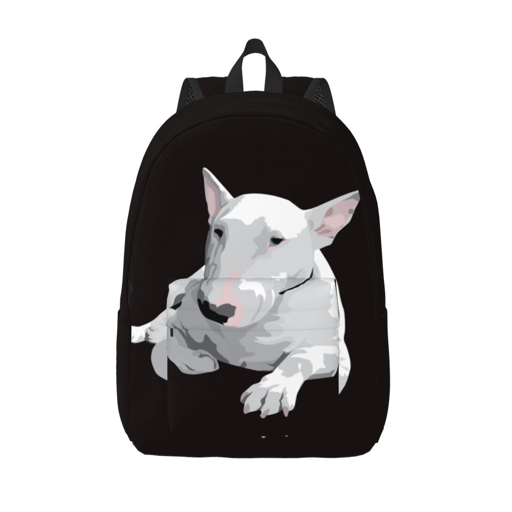 Bull Terrier Dog Bubble Canvas Mochila para