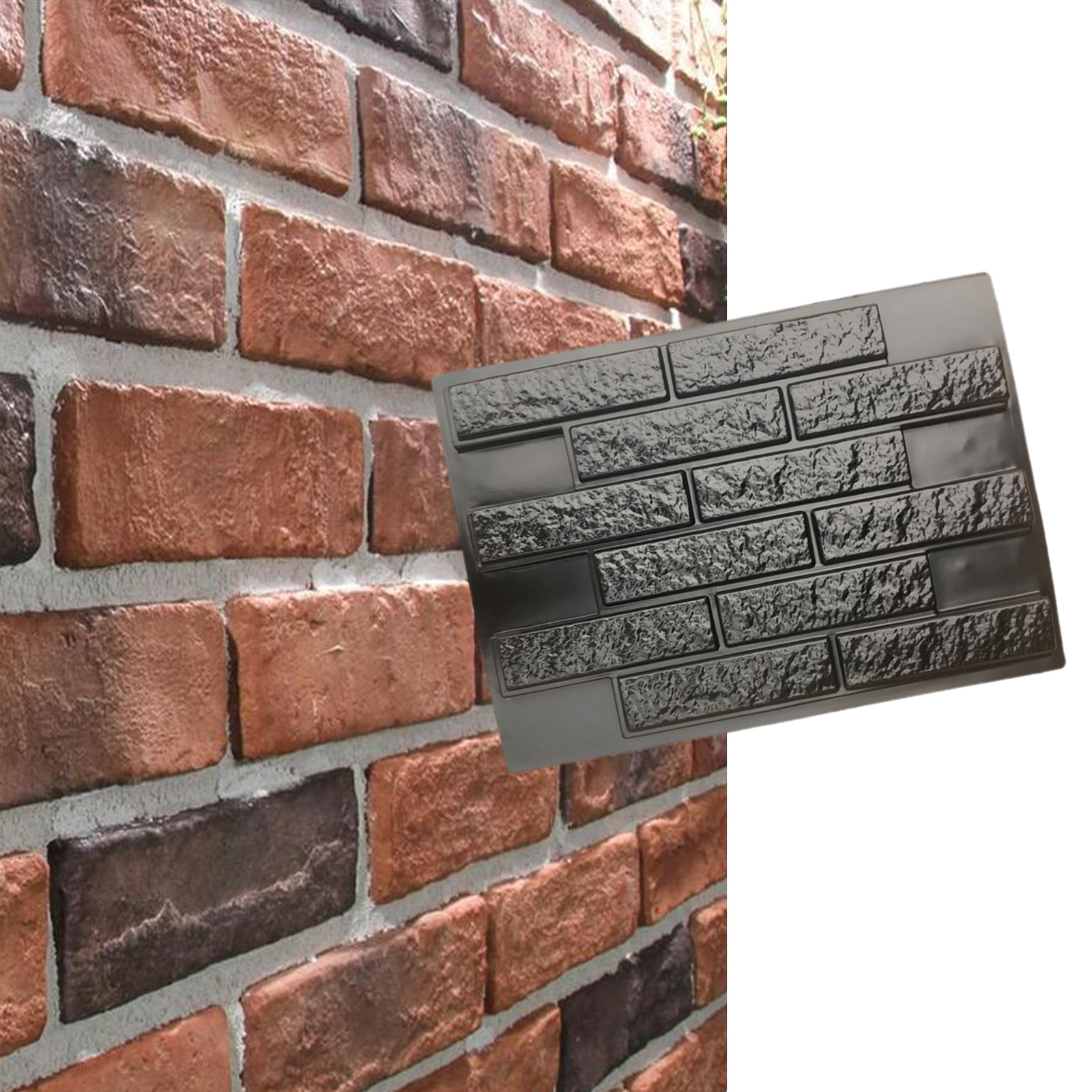  Concrete Plaster Tiles Bricks ,   for Wall Panel decor for art,Cement Bricks Maker ,Vertical Concrete Stamps