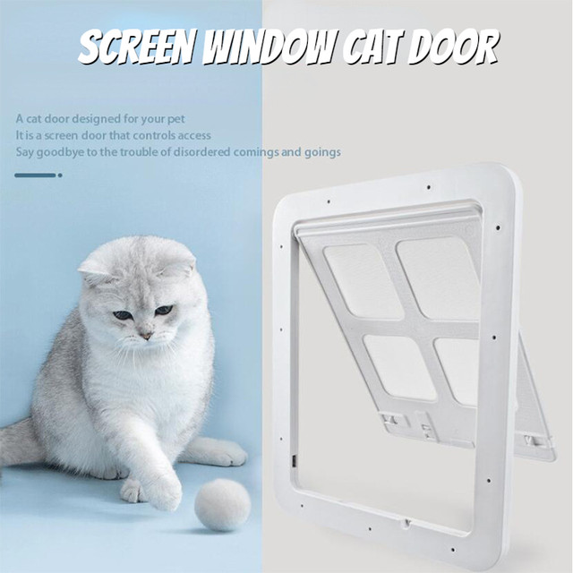 Cat screen outlet door