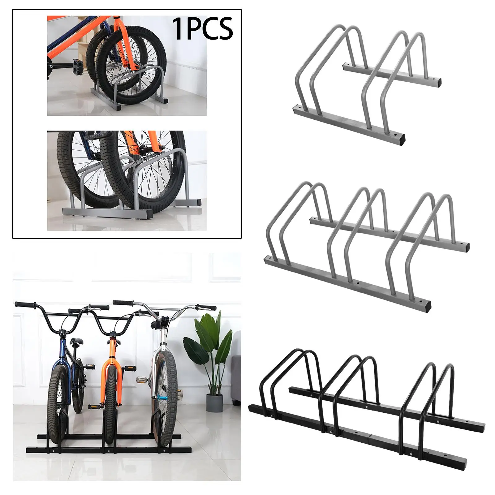 Parking Stand Holder Folding Bikes Freestanding Rack Bike Floor Rack