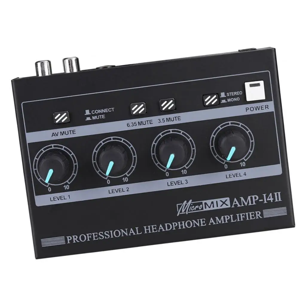 8 Channel Headphone Amplifier Portable Professional High Performance Mini Audio Amp