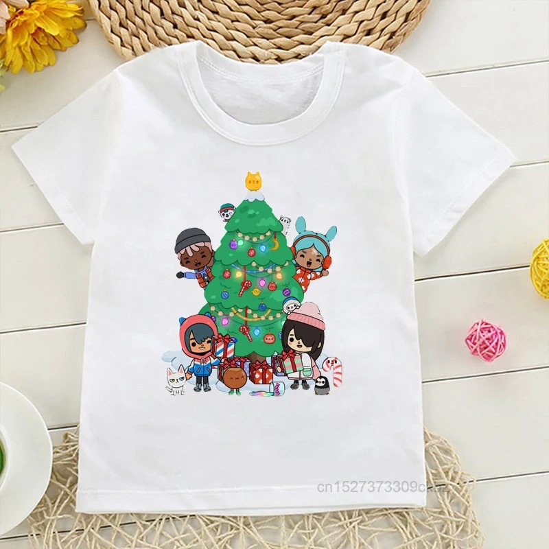 Title 6, New Toca Life World Print Kids Cotton T-shirt B...