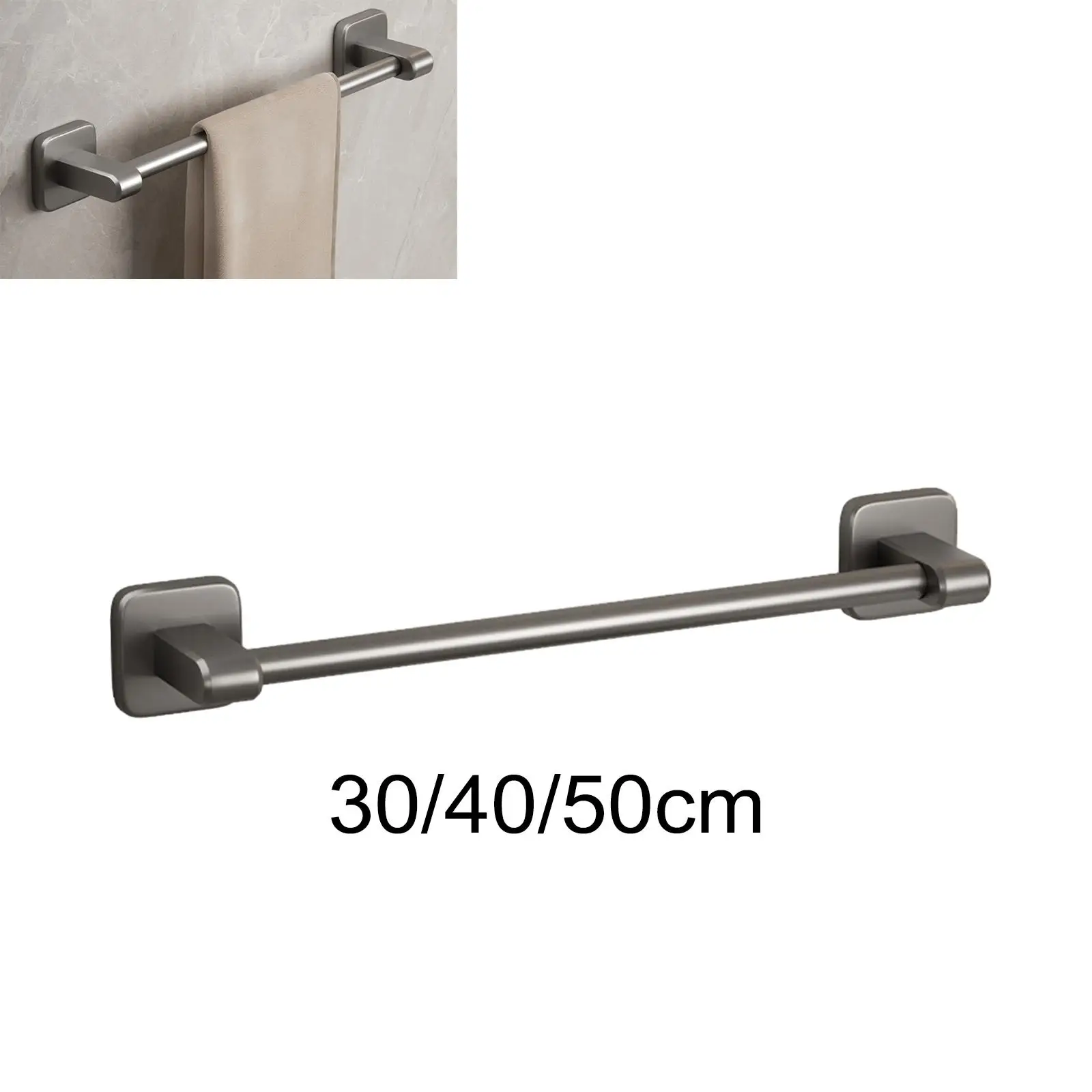 Towel Rack Holder Towel Bar for Bathroom Multi Function Space Saving Wall Mounted Towel Hanging Rod Towel Shelf for Bathroom