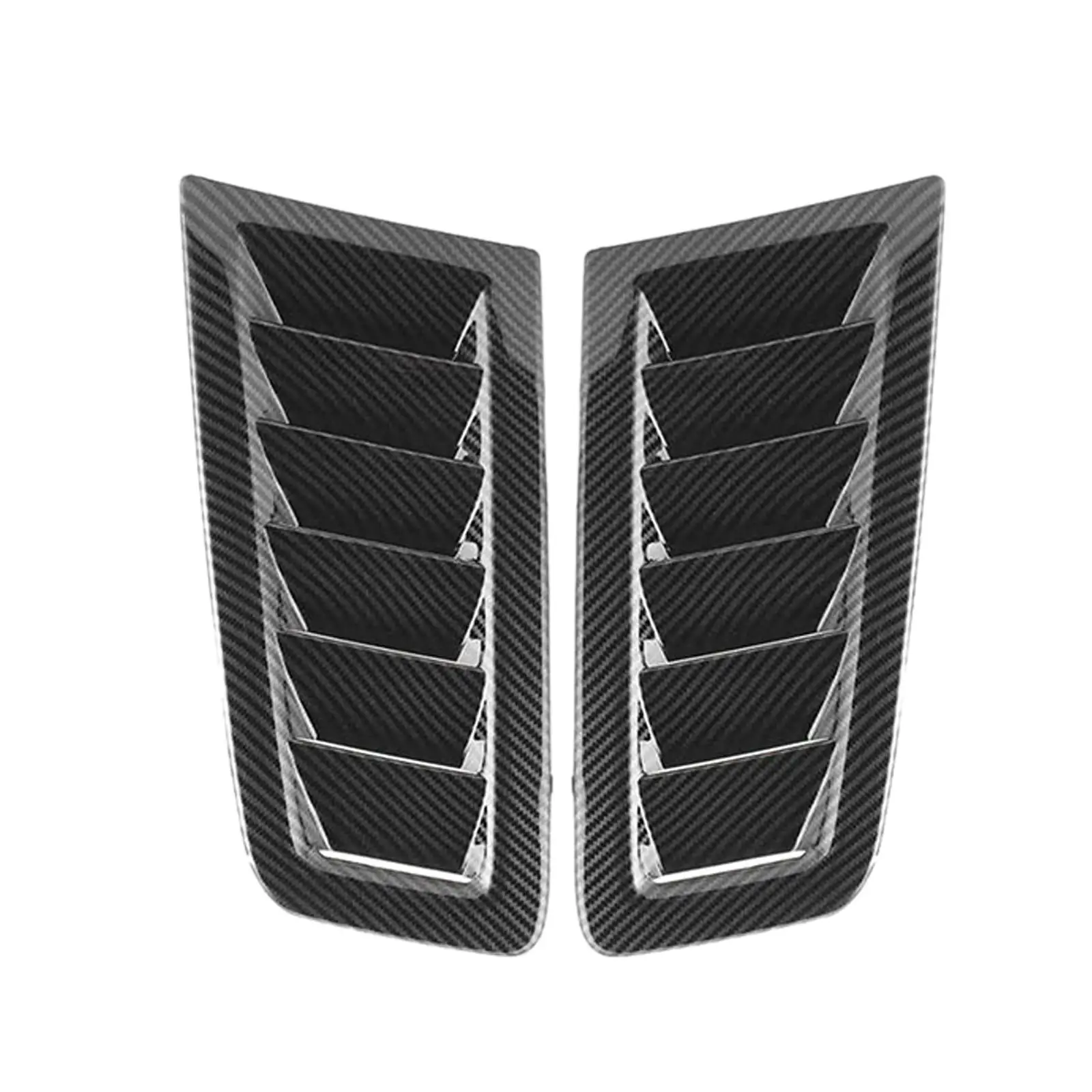 2x Car Hood Vent Scoops Replace Parts High Quality Easy Installation Bonnet Air
