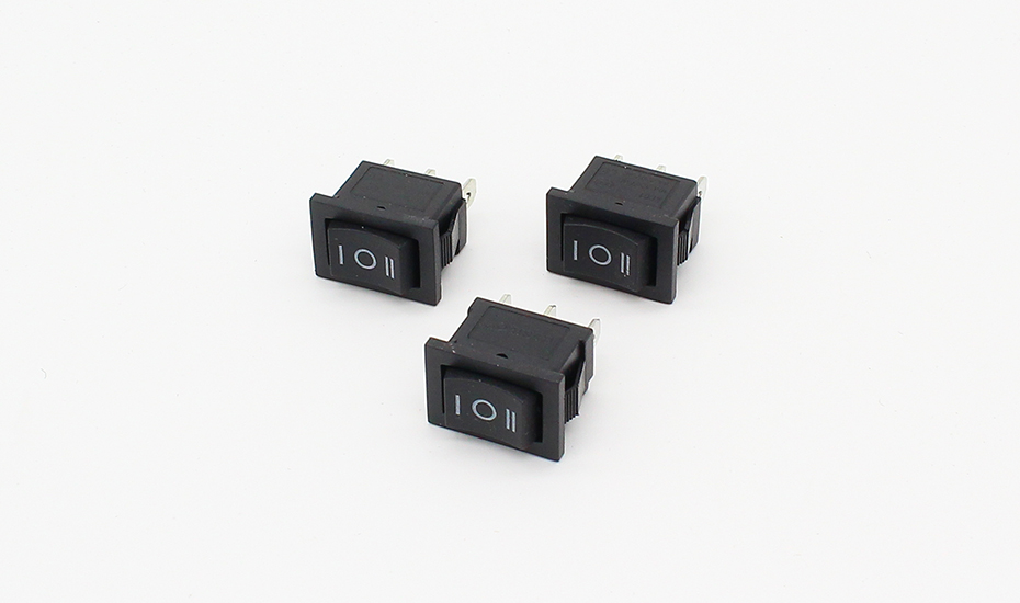 3 position rocker switch 3 pins on off on snap switch 5pcs